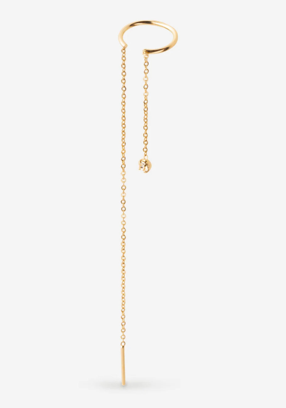 Bague d'oreille chaînes Maël - Champagne