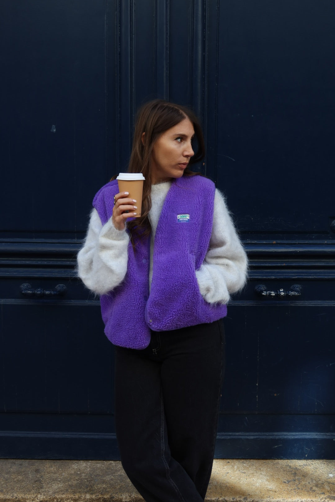 Gilet sans manches American vintage purple