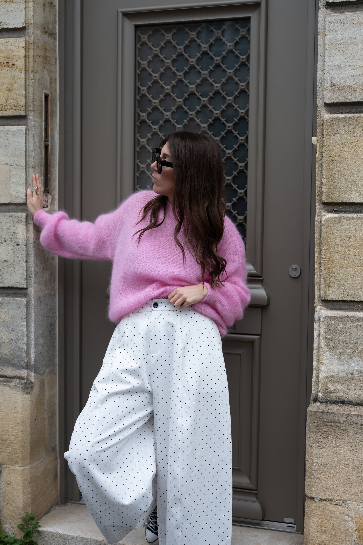 pantalon Polka blanc