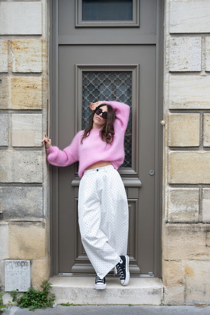 pantalon Polka blanc