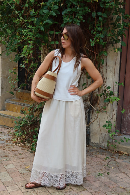 Jupe Soline beige