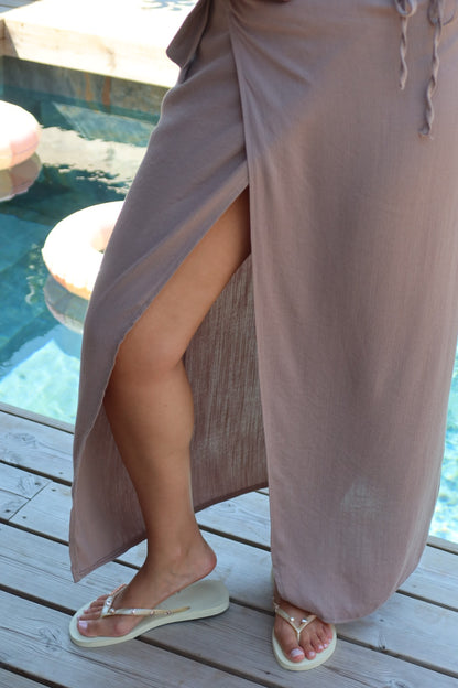 Jupe Claudie taupe