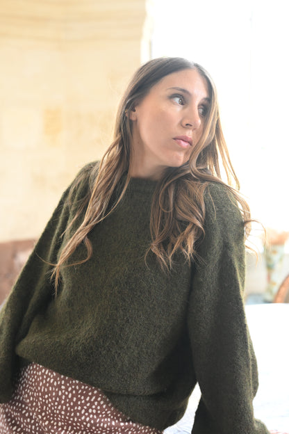 Gilet Ella vert kaki
