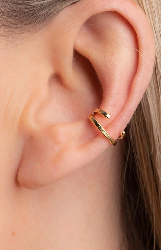 Ear cuff double Eustache