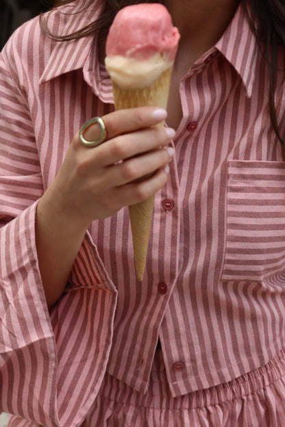 Chemise Léna rose