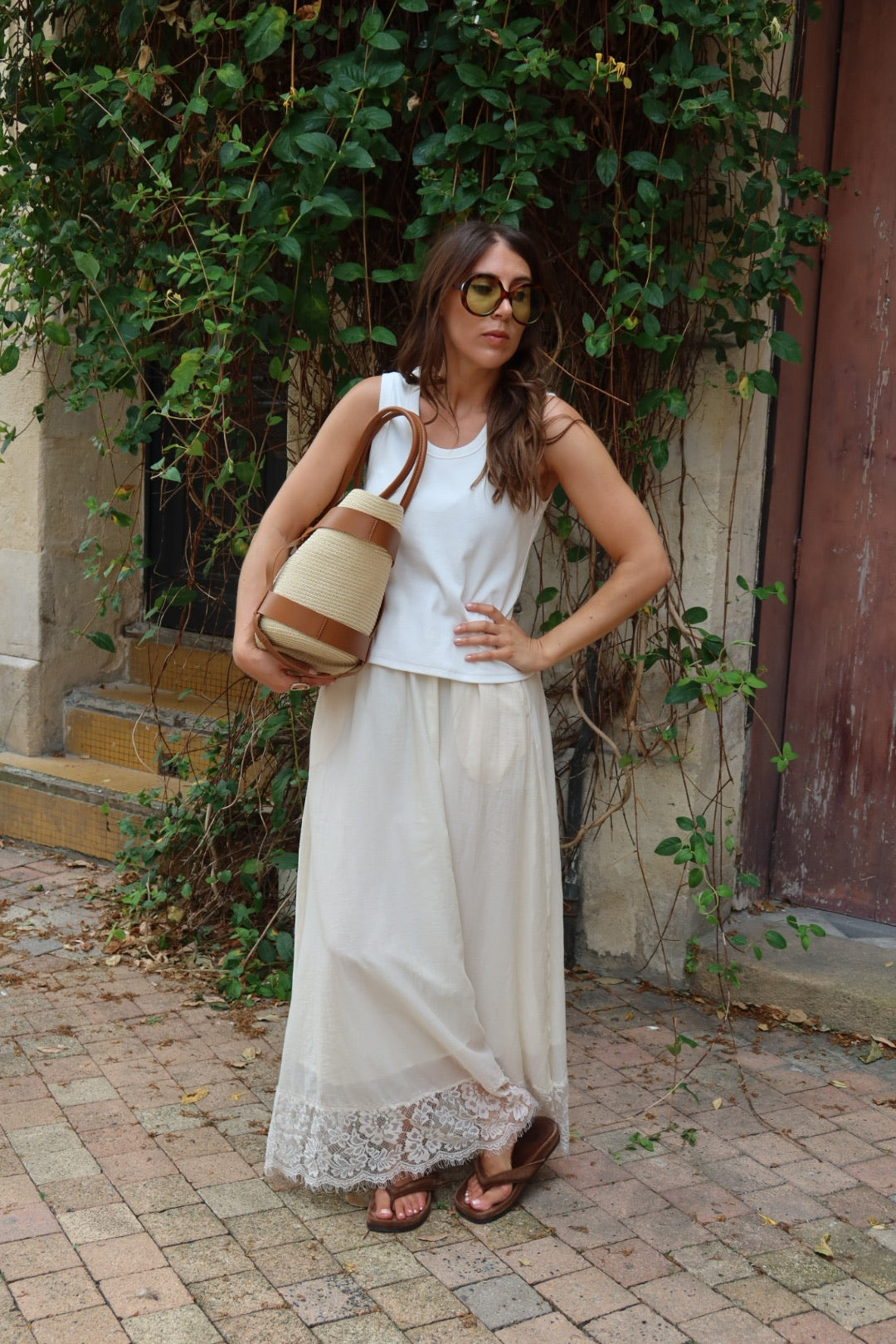 Jupe Soline beige