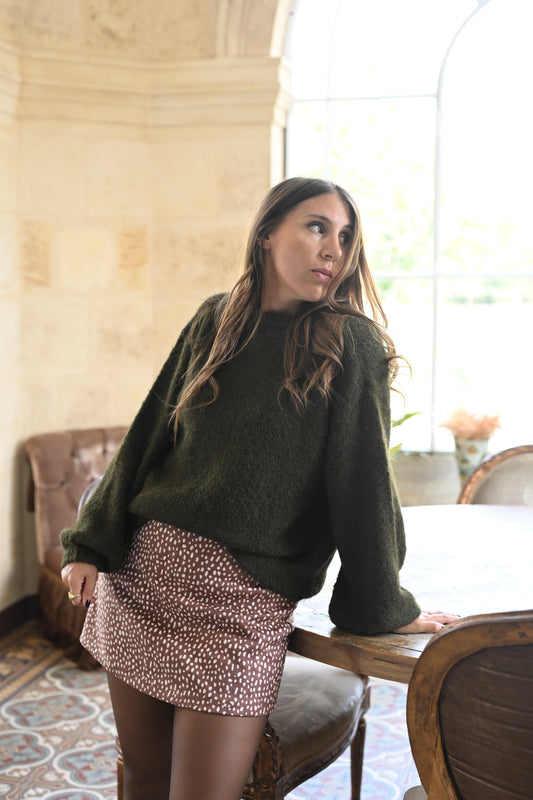 Gilet Ella vert kaki