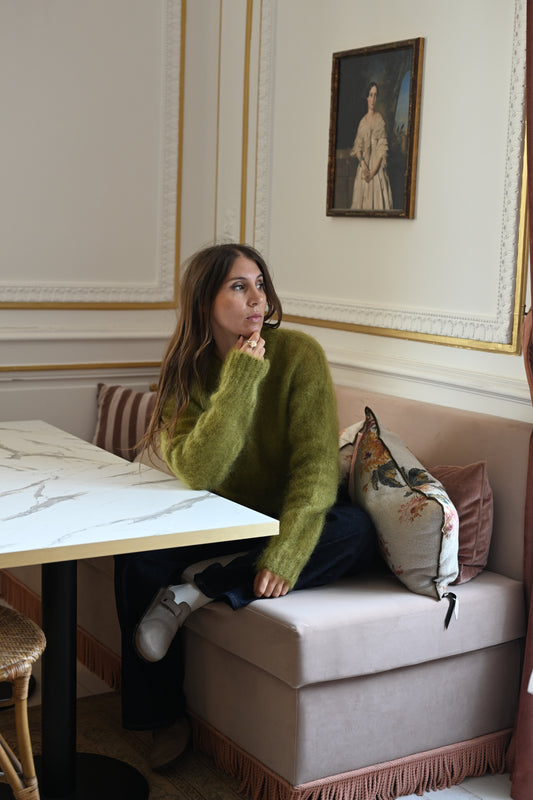 maille Adèle vert olive