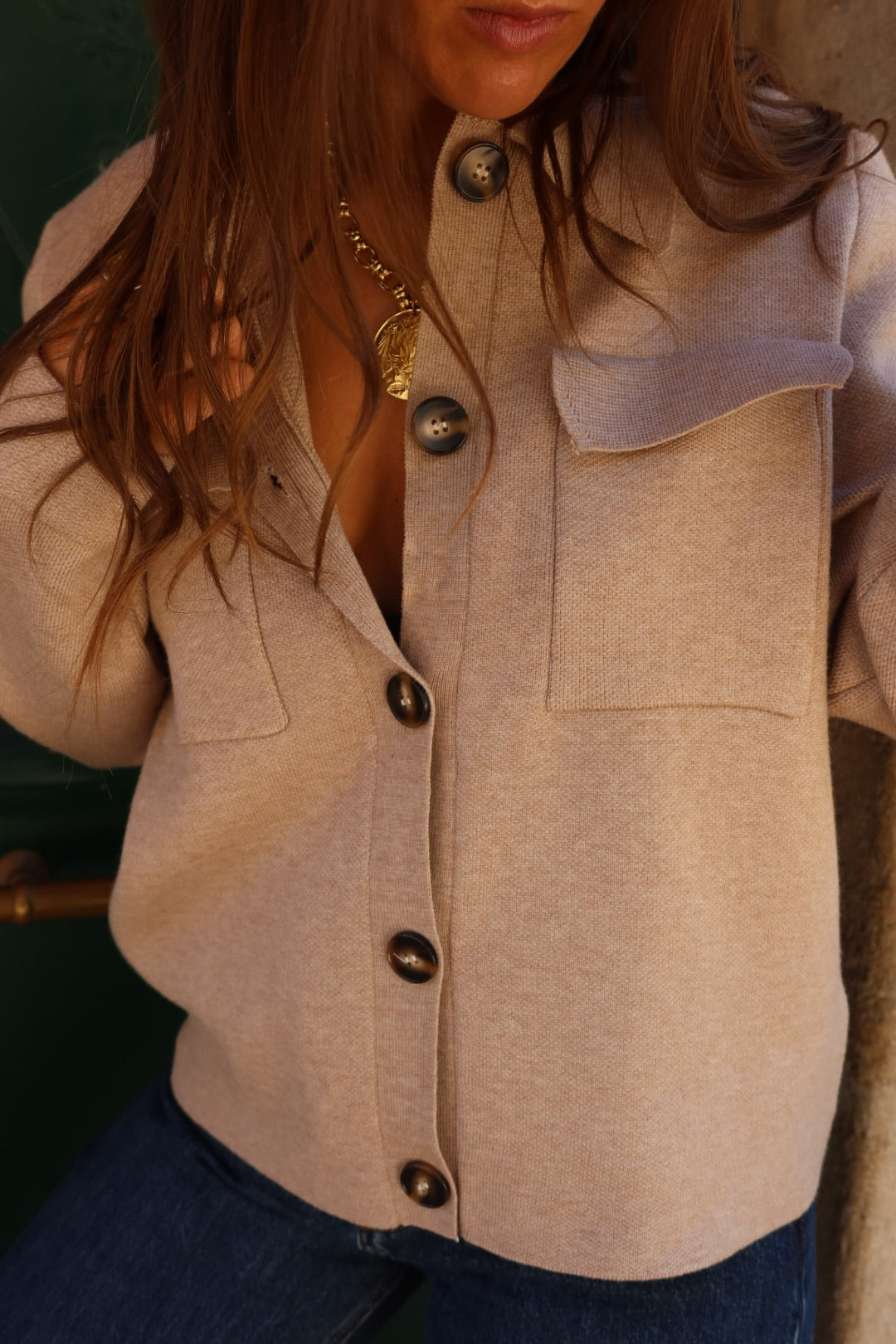 Gilet Léona beige