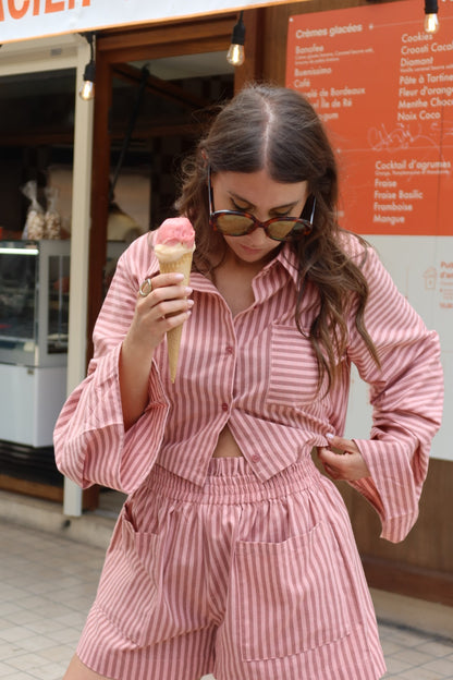 Chemise Léna rose