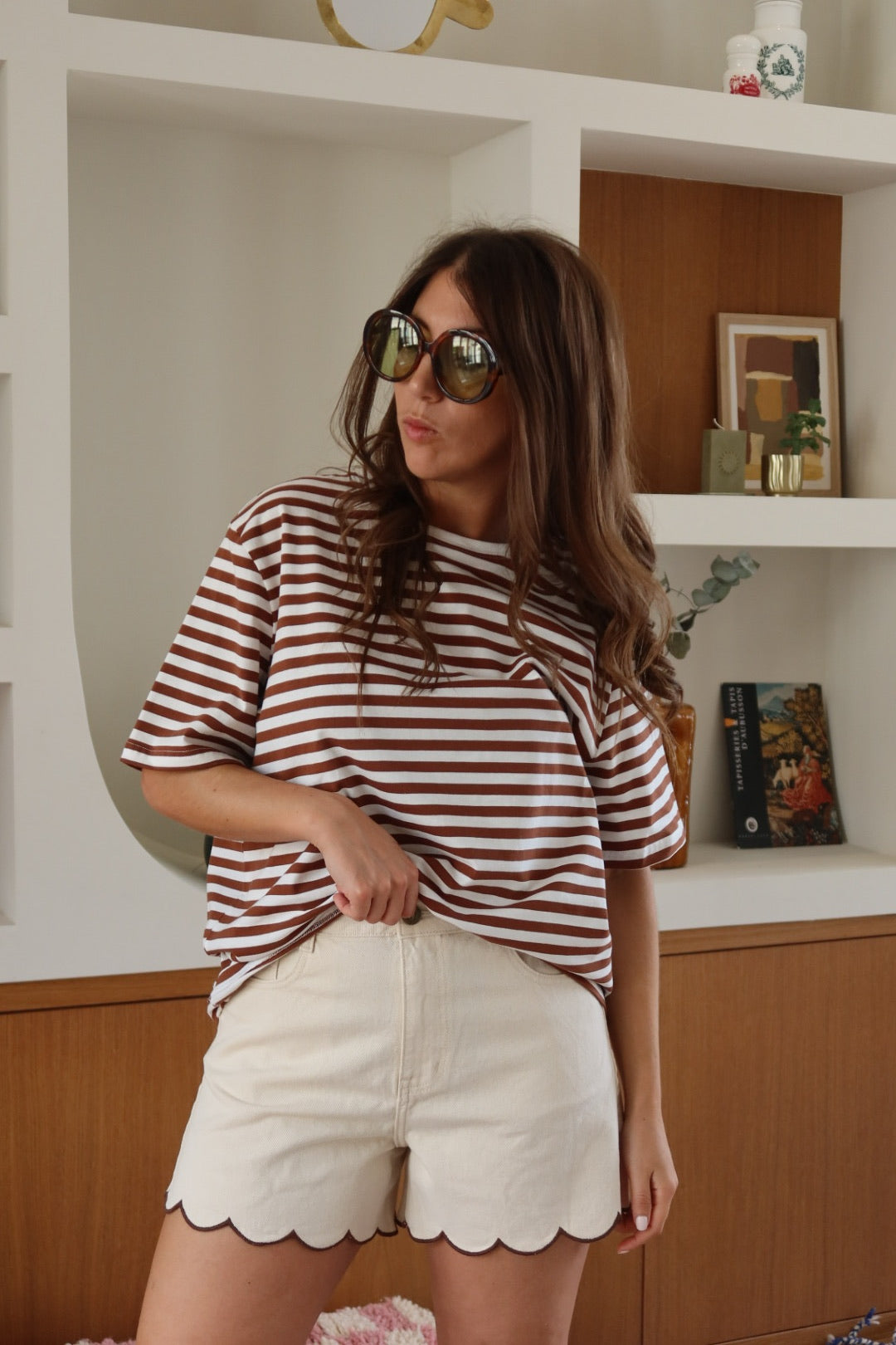 t-shirt Cléa marron